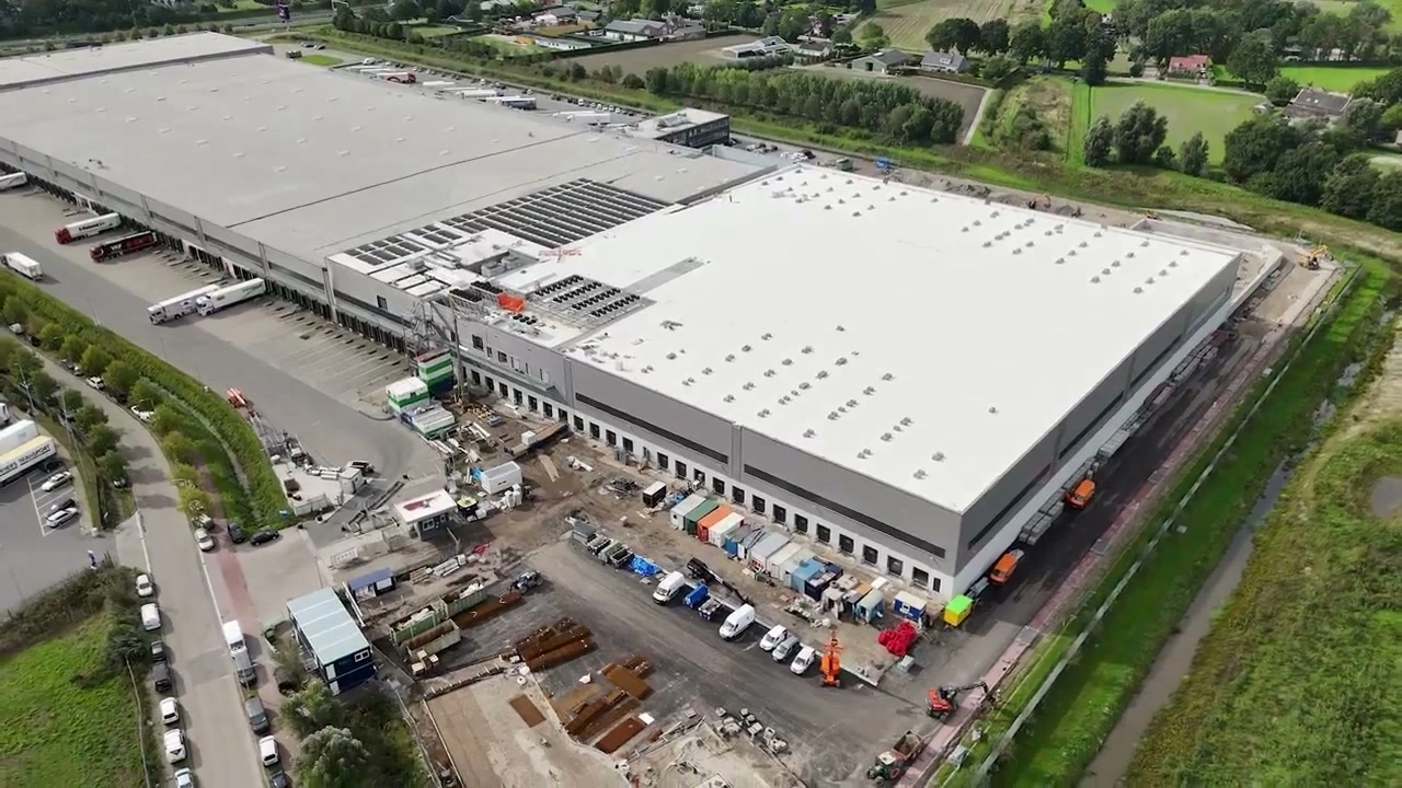 Industrieobjekt in Etten-Leur während der Bauphase
